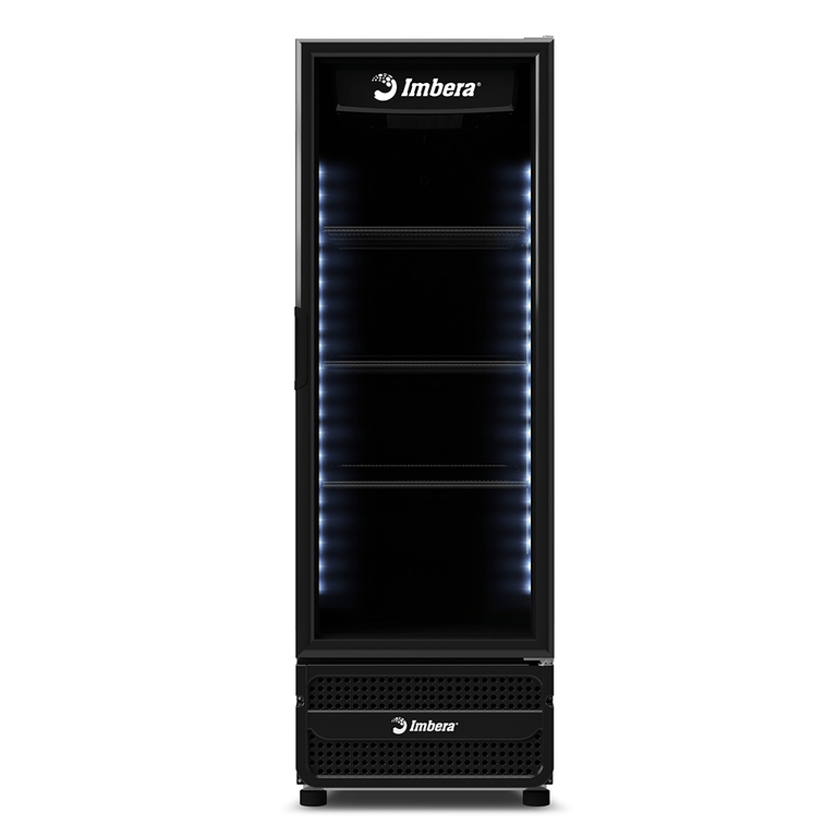 Expositor e Refrigerador Vertical Vrs16 Imbera - All Black Inverter 485l Porta de Vidro 0ºc a +7ºc B