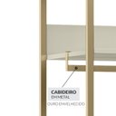 Ver imagem 6 de Modulo Closet Industrial com Cabideiro 2 Gavetas 89cm - Estrutura Metálica Moderna Branco/Off White