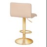 Banqueta Giratória Gomos - Nude | Alta - Dourada Matte - 3