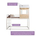 Ver imagem 5 de Cama Alta Infantil Club House Wood Casatema MadeiraOriginals Branco/Marrom
