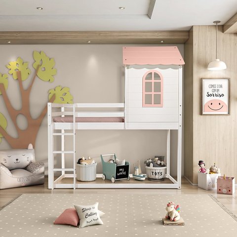 Cama Alta Infantil Club House Sweet Casatema MadeiraOriginals