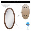 Ver imagem 3 de Espelho de Corpo Bananeira 80x150cm Oval
