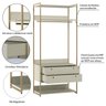 Guarda Roupa Closet Modulado solteiro 1 Porta 6 Gavetas 197cm - Estrutura metálica Moderna - 7