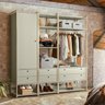 Guarda Roupa Closet Modulado Industrial 1 Porta 6 Gavetas  - 1