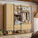 Ver imagem 1 de Guarda Roupa Closet Modulado Industrial 1 Porta 6 Gavetas 