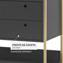 Ver mais imagens de Guarda Roupa Closet Modulado Solteiro 1 Porta 6 Gavetas 197cm - Estrutura Metálica Moderna Preto