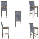 Ver imagem 5 de Mesa Bistrô e 2 Banquetas Roma Marrom Corda Náutica Estofado 6 Trama Original