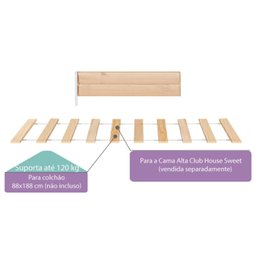 Kit Estrado com Grade para Cama Club House Wood Casatema - 3