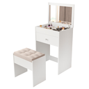 Ver imagem 2 de Penteadeira Organizadora com Espelho e Gaveta Banco Incluso