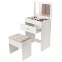 Ver imagem 6 de Penteadeira Organizadora com Espelho e Gaveta Banco Incluso