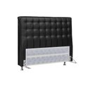 Ver imagem 1 de Cabeceira Cama Box Estofada Queen Size Queen Dama Courano Preto - Simbal