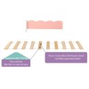 Ver imagem 3 de Kit Estrado com Grade para Cama Club House Sweet Casatema MadeiraOriginals Marrom/Branco/Rosa