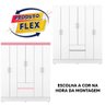 Guarda Roupa Casal Grande Branco/Rosa Flex Hugo Shop Jm - 2