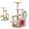 Arranhador Gato Pet Felino 5 Modos Casinha Brinquedo Escalada Sisal Macio Confortavel Aconchegante C - 1