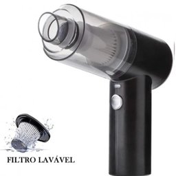 Mini Aspirador de Pó sem Fio Portátil para Carro Casa - 4