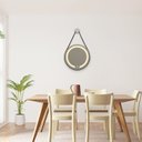 Ver imagem 3 de Espelho Redondo Iluminado 40cm com Alça Touch 2 Leds com Alça Adnet Reduna