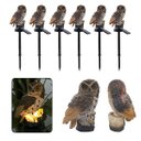 Ver imagem 2 de Coruja Lumianaria Solar Decoracao Casa Quintal Jardim Varanda Kit 6 Uni Multiuso Resistente Aves Ilu