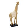 Escultura Girafa Decorativa Texturizada Resina Bege 42,5cm - 1