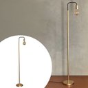 Ver imagem 2 de Luminaria de Chao Dourado Curvado em Aluminio para Leitura e Sala de Estar Soquete E27 Bivolt