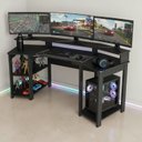 Ver imagem 1 de Mesa Gamer ME4167 186,6cm Preto