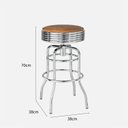 Ver imagem 2 de Banqueta de Aço Giratória Panamá 