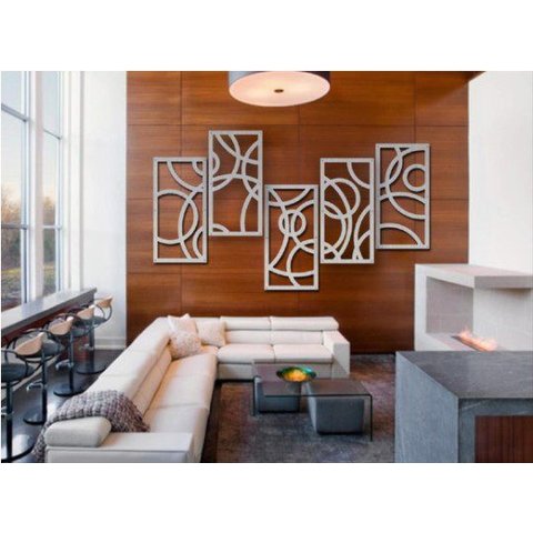 Quadro de Parede Molduras 5 Peças em MDF