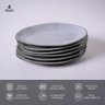 Conjunto com 6 Pratos de Sobremesa Oval Orgânico Dust 22,5x16,5x2,5cm - 4