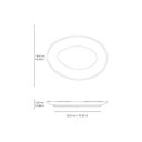 Ver imagem 7 de Conjunto com 6 Pratos de Sobremesa Oval Orgânico Dust 22,5x16,5x2,5cm