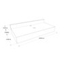 Bancada em Porcelanato Para Banheiro Completo Alto Padrao 100cm Sem Cuba - 3