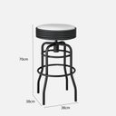 Ver imagem 2 de Banqueta de Aço Giratória Panamá 