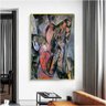 Quadro Decorativo Pablo Picasso Mulher Com Bandolim:60x40 cm/BRANCA - 5