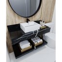 Ver imagem 4 de Bancada em Porcelanato Para Banheiro Completo Alto Padrao 100cm Sem Cuba