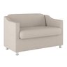 Sofá Namoradeira 2 Lugares Tilla Sala de Espera – Balaqui Decor Cor:Bege - 1