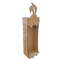 Kit com 6 Caixas Mdf para Bis Coelho Feliz Páscoa - 1