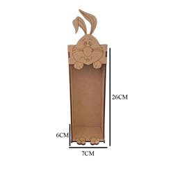Kit com 6 Caixas Mdf para Bis Coelho Feliz Páscoa - 2