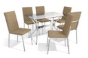 Ver imagem 3 de Conjunto Mesa com 6 Cadeiras Cmc790cr Linha Crome Combos Kappesberg Crome