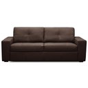 Ver imagem 2 de Sofá 3 Lugares para Sala de Estar Living 235cm Vienne L06 Couro Marrom Café - Lyam Decor
