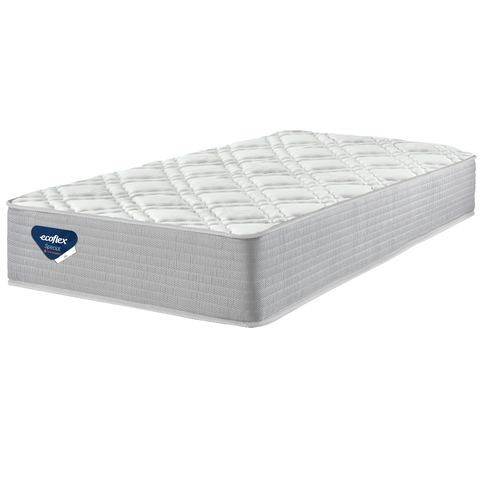 Colchão Solteiro de Molas Ensacadas Ecoflex Elo 88x188x23cm Branco
