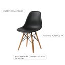Ver imagem 3 de Cadeira de Jantar Charles Eames Eiffel Plástico Pp Preto - Sallar Home