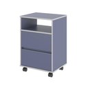 Ver imagem 1 de Mesa de Cabeceira Viena com Rodízios Azul