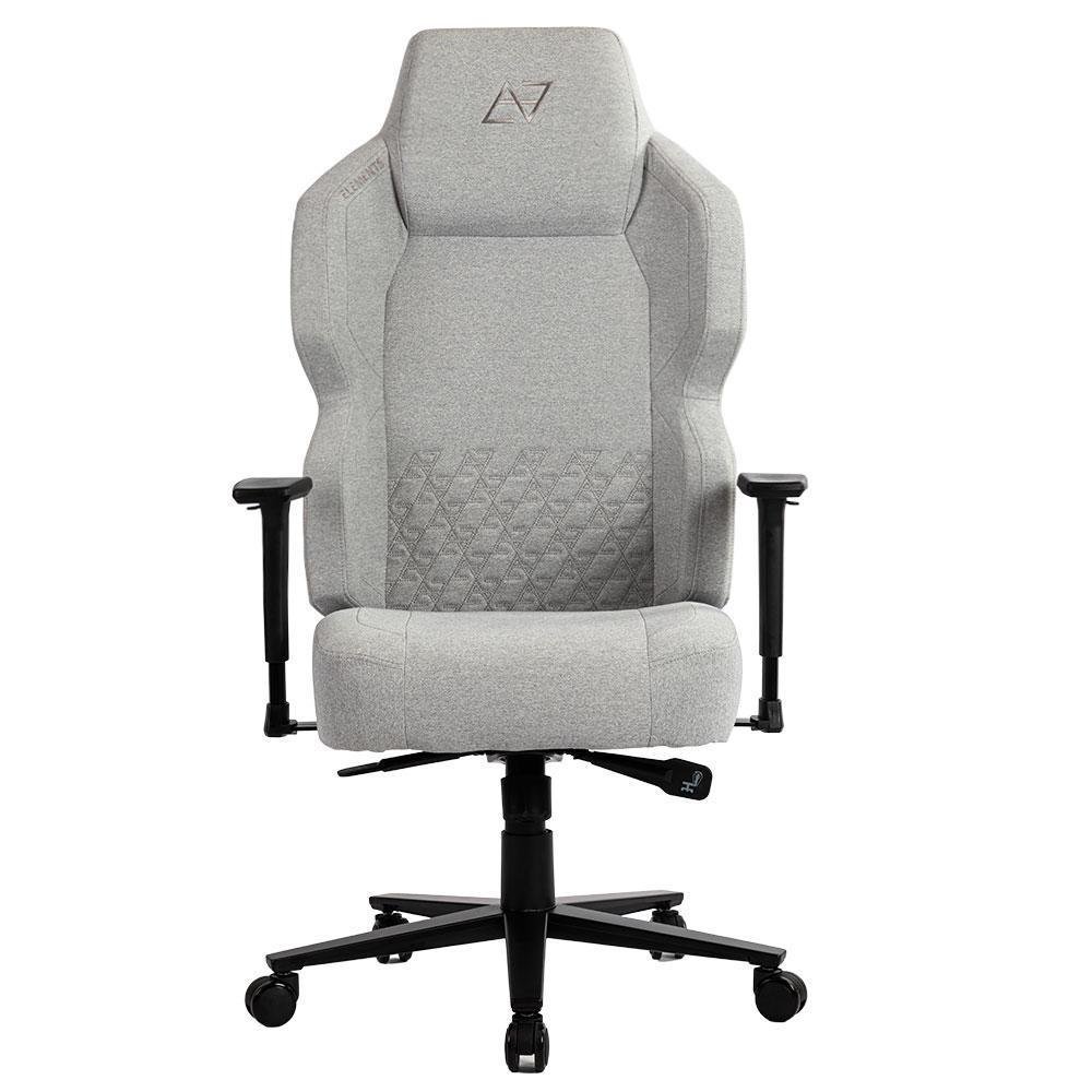 Cadeira Gamer Cinza Ergonômica de Tecido Elements Magna - 4