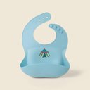Ver imagem 1 de Babador Circo Silicone Azul - A\casa