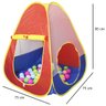 Barraca Infantil Toca Dobrável com 100 Bolinhas Menino Menina Cabana Tenda Colorida Brinqway BW- - 2