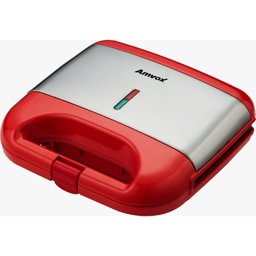 Sanduicheira e Grill Antiaderente AMS 500 127v Amvox Vermelho/Inox - 1