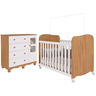 Quarto de Bebê Completo Berço Americano e Cômoda Uli 100% Mdf Faura - 2