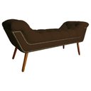 Ver imagem 4 de Conjunto Sienna Cabeceira e Recamier Queen 160 Cm Corano Marrom - LM DECOR