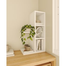 Nicho Aparador Organizador Minimalista Branco - 1