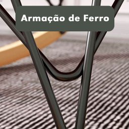 Poltrona Easy Cozy Cinza de Balanço com Apoio para Os Pés - 10
