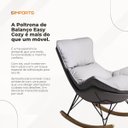 Ver imagem 2 de Poltrona Easy Cozy Cinza de Balanço com Apoio para Os Pés
