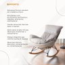 Poltrona Easy Cozy Cinza de Balanço com Apoio para Os Pés - 7